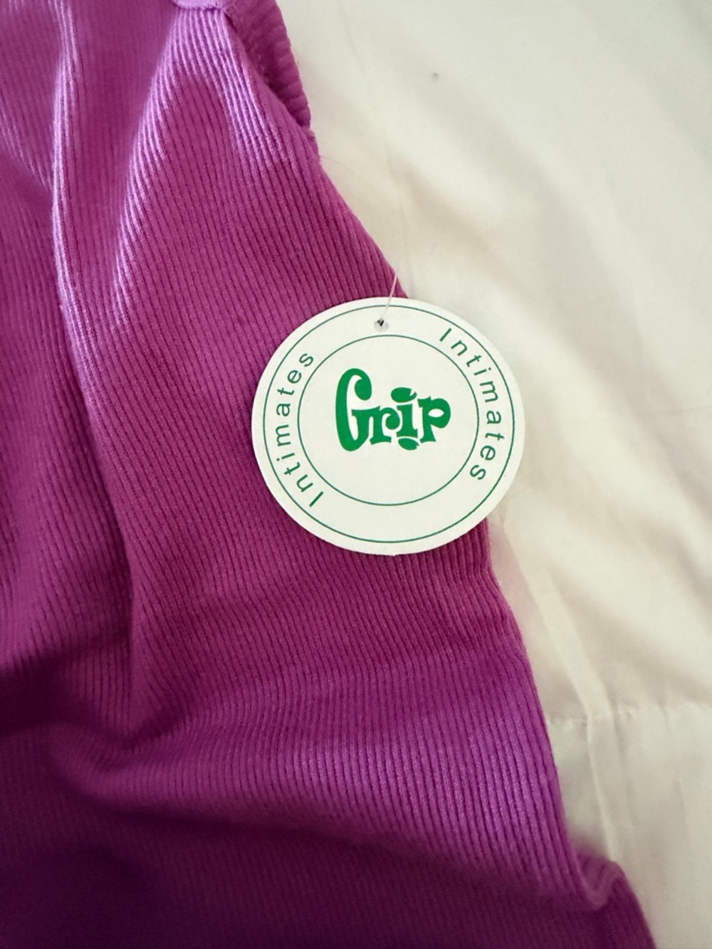 Active USA Ribbed Tank Top in Deep Magenta - Picture 3 of 4